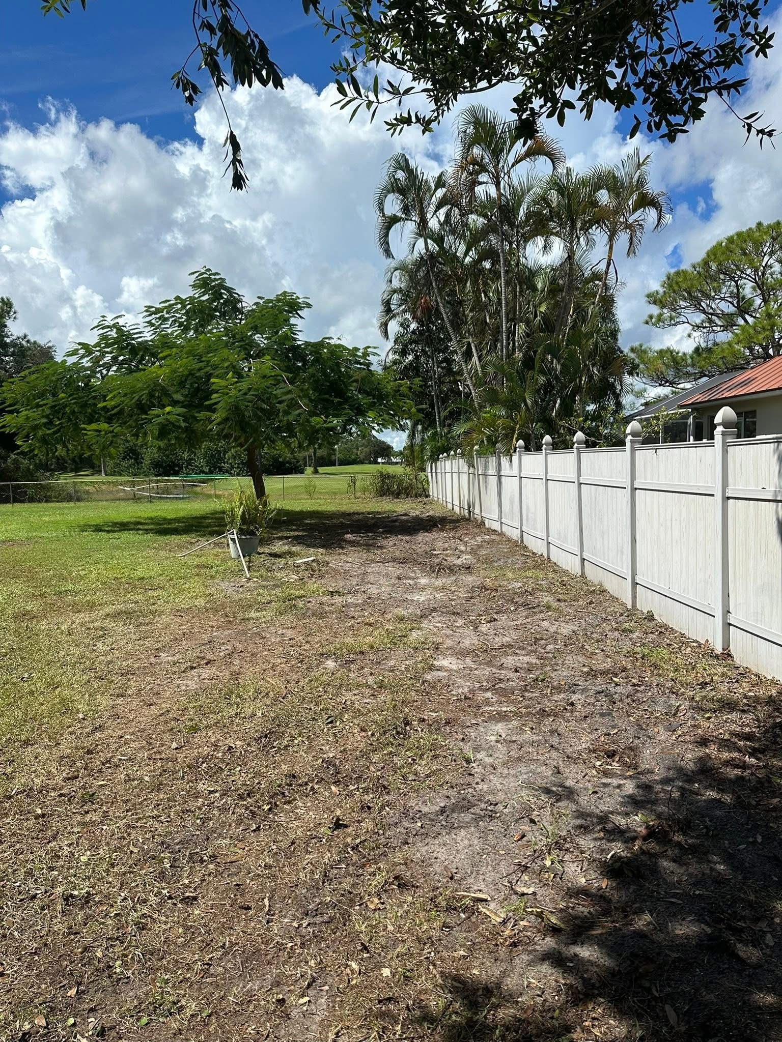After: Fence Line Cleared — Residential Property